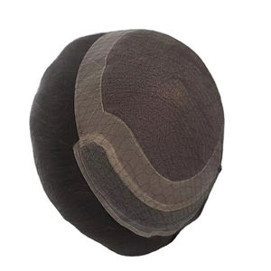 Extensions de cheveux à lacet frontal double trame de Los Angeles, pré-collées, bouclées, cheveux humains Remy, toupet et perruque pour hommes - Product Image 2