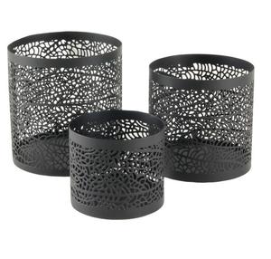 Nouvellement conçu en métal noir chauffe-plat Votive Unique décoration intérieure de Noël en fer - Product Image 1