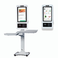 Quiosco de pago de autoservicio interactivo de 21,5 pulgadas, quiosco de pantalla táctil automático, máquina de pedido automático para restaurante