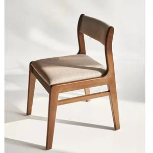 787 Marrón Gris Ancho 410 x Largo 515 x Altura Cojín Silla de comedor de madera de caucho natural Estilo moderno Comedor HOBRO 301 - Product Image 2