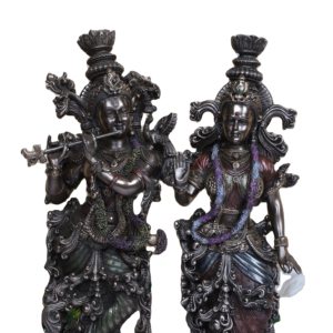 Artesanía Nirmala, Estatua de Radha Krishna Hecha a Mano en Poliresina para Decoración y Adoración en el Hogar o Templo, Origen Rajasthan - Product Image 1