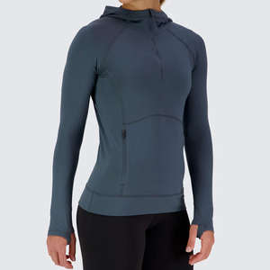 Sudadera con capucha de punto informal para mujer al por mayor, sudadera OEM con logotipo personalizado - Product Image 3