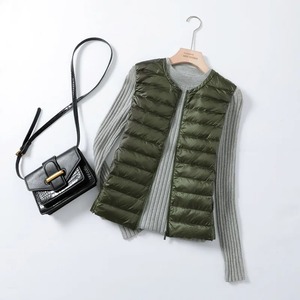 Autumn Winter Women Sleeveless Waistcoat Warm Puffer Jacket Ultra <b>Light</b> White <b>Duck</b> Down Vest Female Short Oversize Outwear - Product Image 5