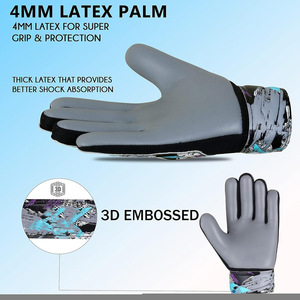 Guantes de Portero de Látex de Alta Calidad, Impermeables, Transpirables, con Dedos Completos, Correa de Muñeca Ajustable para Entrenamiento al Aire Libre, Venta al Por Mayor - Product Image 3