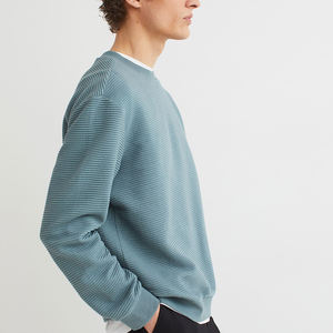 Sweatshirts en coton/polyester à col rond pour hommes, haut de gamme à bas prix, unis, décontractés, vente en gros, avec logo personnalisé pour la revente - Product Image 2