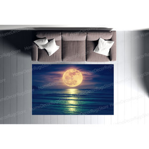 Tapis imprimé motif lune - Petit, grand, bureau, salle à manger, tapis gobelin - Product Image 4