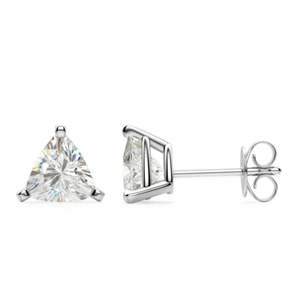 Boucles d'oreilles en diamant taillé trillion pour femme - Product Image 6