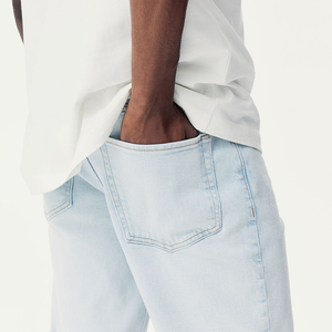 2025 personnalisé été haute rue Style brodé Logo Baggy Jean Shorts Vintage décontracté lavé Bermuda Shorts nouveau Street Wear - Product Image 3