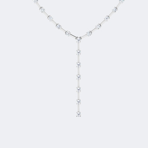 Collier à pendentif diamant rond serti de griffes 2.30CTW - Product Image 4