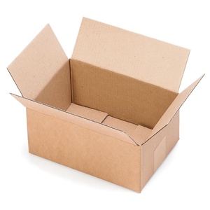 Caja de Cartón Pequeña 228x160x102 mm con Solapas Resistentes para Envíos Postales Color Marrón - Product Image 1