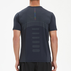 เสื้อยืดฮิปฮอปผู้ชายรุ่นใหม่ ผ้าฝ้าย 100% สกรีนโลโก้ได้ ทรงปกติ ไหล่ตก แขนสั้น ทอเนื้อผ้าอย่างดี กันยับ - Product Image 3