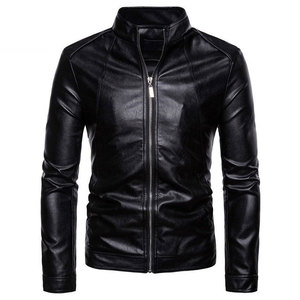 Veste en cuir pour homme de haute qualité, durable, coupe-vent, vente chaude, meilleur design vestimentaire avec tissu en toile, prix compétitif - Product Image 1