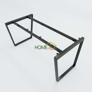 Contemporary <b>Office</b> Furniture Trapeze Concept Meeting <b>Table</b> 160x80 Wood & Metal for Hotels & Conferences - Product Image 3