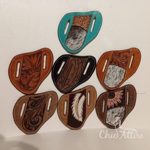 Vente en gros de fourreau de chasse de poche en cuir usiné fourreau de couteau de chasse gaine de couteau de trappeur ceinture personnalisée étuis de couverture en cuir véritable - Product Image 1