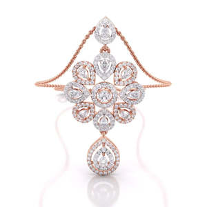 Exclusivo colgante de diseñador con diamante de corte redondo de lujo, 0.90 ct, color E-F, VVS-VS, diamante cultivado en laboratorio en oro de 14K, para aniversario de bodas - Product Image 1