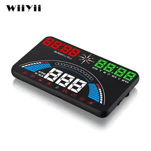 5.8 pouces HUD OBD2 + GPS compteur de vitesse numérique universel S7 affichage tête haute pour voiture Bus camion