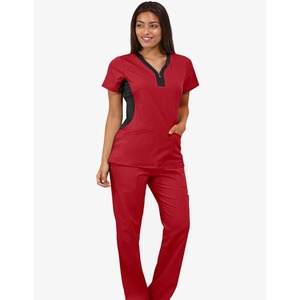 Diseño único Scrub Enfermera Uniforme médico Traje Mujeres Scrubs Uniformes Conjuntos Uniforme de enfermera de moda - Product Image 1