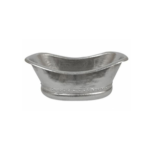 Bañera de metal con forma personalizada color plata hecha a mano bañera personalizada artículos de baño para el hogar al por mayor mejor bañera de metal - Product Image 1