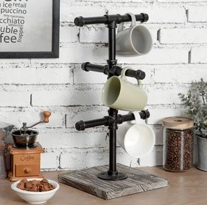 wholesale metal tree mug stand cup holder coffee mug holder for home kitchenware hotel <b>tabletop</b> kitchen counter made in india - Product Image 2