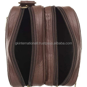 Vintage Leather Toiletry Bag for <b>Men</b> - Product Image 4