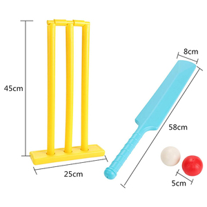 Plastic Outdoor Backyard <strong>Cricket</strong> Bat Ball Social Interactive Junior Sports Gear Plastic <strong>Cricket</strong> Kit Full Sets <strong>Cricket</strong> <strong>Equipment</strong> - Product Image 2