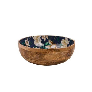 Cuenco necesario de madera para servir, mezclar ensalada, masa de fruta, arroz, pescado, salsa, cuencos para niños para Cocina - Product Image 4