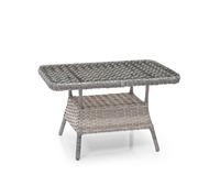 Ensemble de 4 pièces de table et chaises de jardin en rotin KUGU KAPADOKYA MINI moderne, fabriqué en Turquie, avec structure en aluminium, non pliable, pour hôtel et extérieur