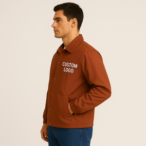 Chaqueta Deportiva Personalizada con Logotipo al por Mayor |   Ropa de Calle Unisex Resistente al Viento |   Chaqueta Deportiva Impermeable de Nailon para Equipo - Product Image 4