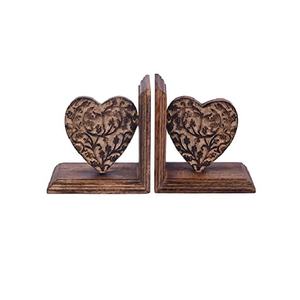 Porte-mouchoirs décoratifs en bois dernier modèle pour la maison, le café et la salle de séchage Double forme de coeur, manguier, pin et bois d'acacia personnalisé - Product Image 1