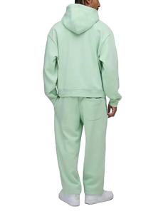 Conjunto de Sudadera con Capucha y Pantalones Deportivos de Felpa de Algodón Grueso para Hombre, Estilo Oversize con Hombros Caídos, Ropa Urbana Hip Hop, Nueva Llegada - Product Image 3