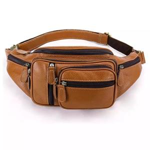 Custom Leather Large Fanny Pack Crossbody Sling Backpack Waterproof Hip <b>Belt</b> Bag Waist Bag by Golden Weather Company - Product Image 5