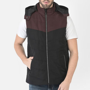 Elegante chaleco acolchado con capucha impermeable de invierno para hombre, transpirable, a prueba de viento, diseño de burbujas, recién llegado, soporte de moda de calle - Product Image 1