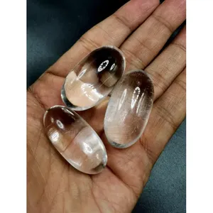Small natural Clear Quartz Lingam/<b>Shivling</b> - Energy/Reiki/Crystal Healing - 1.5 inches length and 25 gms - ONE PIECE ONLY - Product Image 3