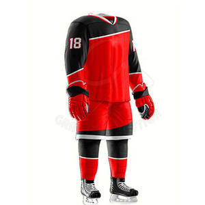 Ropa deportiva cómoda para hombre, ropa de hockey sobre hielo y hierba con uniforme de hockey sobre hielo con cuello en V personalizado de Pekín - Product Image 5