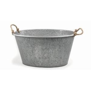 Jardinière en métal galvanisé pour intérieur et extérieur, décoration moderne pour la maison, plantes vertes, décoration de sol pour jardin - Product Image 6