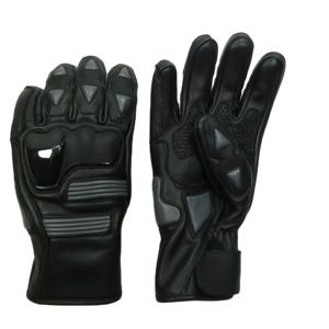 Gants de moto en cuir de haute qualité, protection des phalanges, compatibles écran tactile, utilisables en toutes saisons, respirants, gants de course en cuir. - Product Image 1