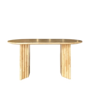 Proveedor de Vietnam ODM, mesa de comedor de roble macizo de diseño moderno de lujo, MOQ bajo, muebles para el hogar, oficina, proveedor de Vietnam, comedor ODM - Product Image 3