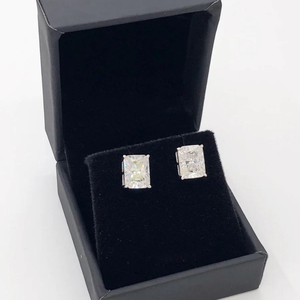 Boucles d'oreilles de luxe en or 14 carats pour femmes bijoux en diamant véritable naturel à la mode - Product Image 6