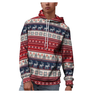 Jersey con Capucha 100% Algodón para Invierno, Diseño Sólido con Estampado Digital, Suéter Cómodo para Invierno - Product Image 5