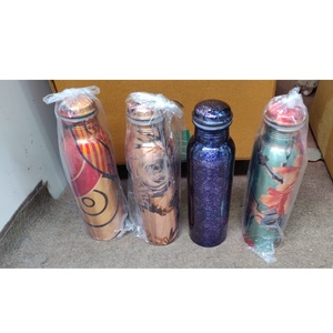 Pure <b>Copper</b> <b>Bottle</b> for Water <b>Bottle</b> Different Design Health Benefit Water <b>Copper</b> <b>Bottle</b> Customized Size and Shape - Product Image 2