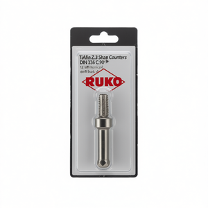 RUKO HSS TiAlN Z.3 Broca avellanadora DIN 335 C 90 con vástago de 12 mm, 26 mm nominal, para artesanía en metal - Product Image 2