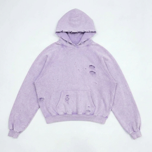 High quality men distressed <b>hoodie</b> designed with <b>soft</b> fabric relaxed fit modern appearance and lasting comfort for casual use - Product Image 1