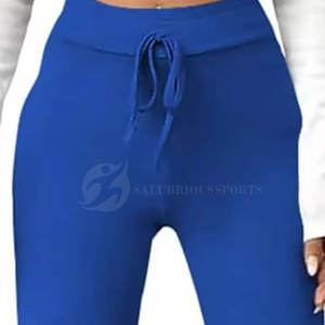 Pantalons évasés en dentelle skinny de haute qualité pour femmes, style streetwear d'hiver, design personnalisé, jambe large, décontracté - Product Image 4