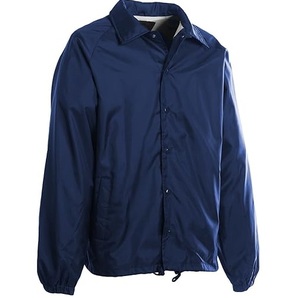 เสื้อแจ็กเก็ตโค้ชผ้าใบสีเหลืองกันน้ำมีโลโก้ด้านหน้าเสื้อกันลมระบายอากาศสำหรับผู้ชายขายส่ง - Product Image 3