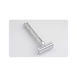 Maquinilla de afeitar de seguridad de acero inoxidable de lujo con estilo de último diseñador con certificación ISO Madhav Metal marca para hombres disponible precio al por mayor - Product Image 1