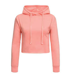 Trendy Women <b>Cropped</b> <b>Zip</b> <b>Up</b> Hoodie With Soft Fabric And Ribbed Hem Ideal For Casual And Streetwear - Product Image 1