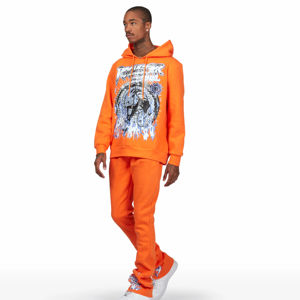 El mejor nuevo diseño, chándales acampanados con logotipo personalizado para hombre, ropa deportiva de gimnasio de algodón 100% de alta calidad, chándales para hombre con estampado sólido de invierno - Product Image 2