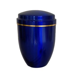 Urne funéraire en fer revêtue de poudre noire Fournitures funéraires Urne solide pour cendres d'adultes à bas prix - Product Image 5