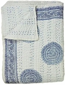 Sólido Kantha edredones indio hecho a mano algodón Reversible colcha lote al por mayor para uso en Hotel decoración del hogar cama Manta - Product Image 2