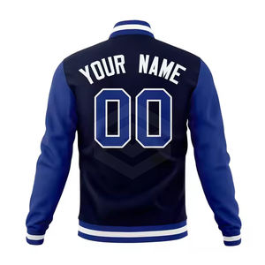 Chaqueta deportiva con letras de chenilla bordadas para hombre, chaqueta de invierno de alta calidad de último diseño de manga larga - Product Image 5